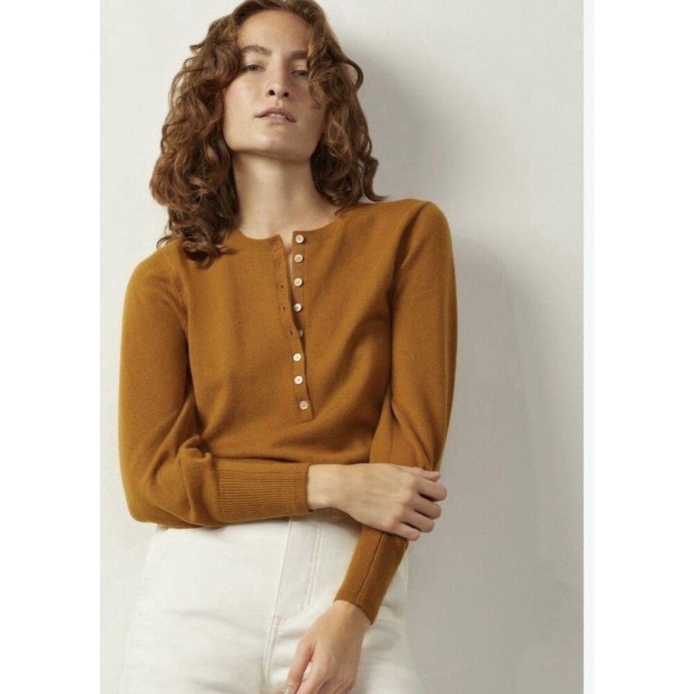 Everlane The Cashmere HenleySweater Size S